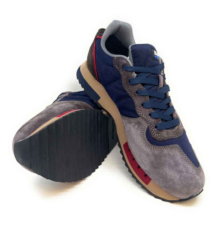 Uomo Blauer Sneakers | Sneakers Uomo Blauer Queens Wax