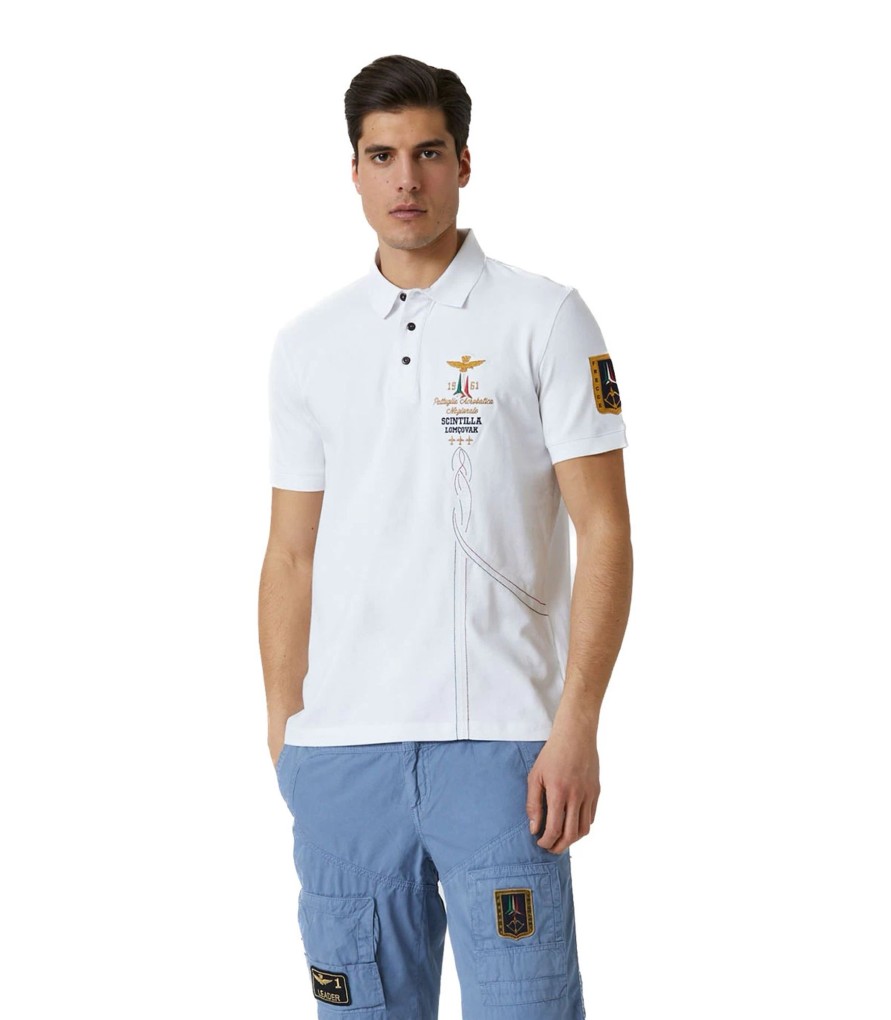 Uomo Aeronautica Militare T-Shirt & Polo | Polo Uomo Frecce Tricolori Aeronautica Militare