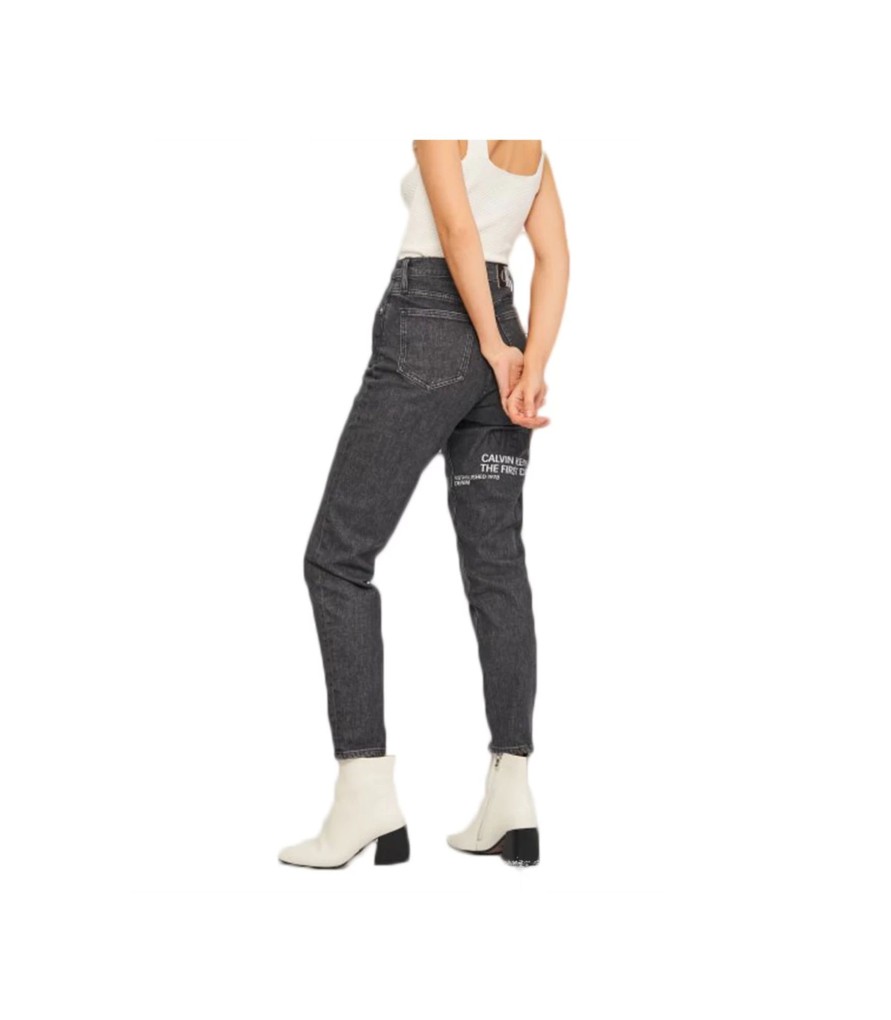 Donna Calvin Klein Jeans | Mom Jeans Donna Con Logo Stampato Calvin Klein