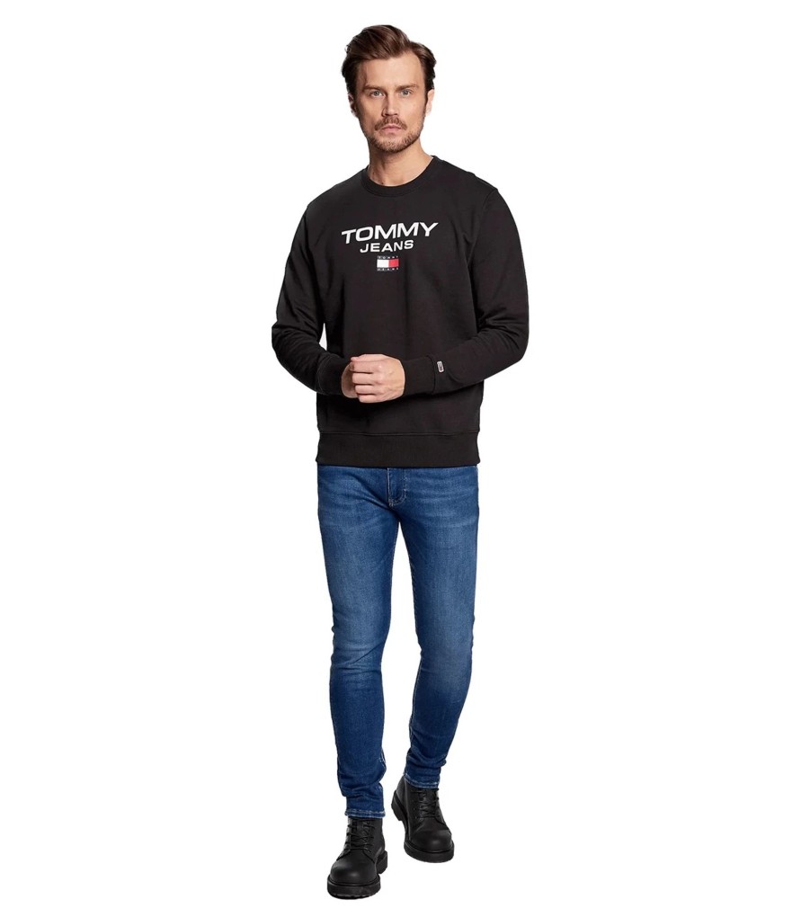 Uomo Tommy Jeans Felpe | Felpa Girocollo Uomo Tommy Jeans