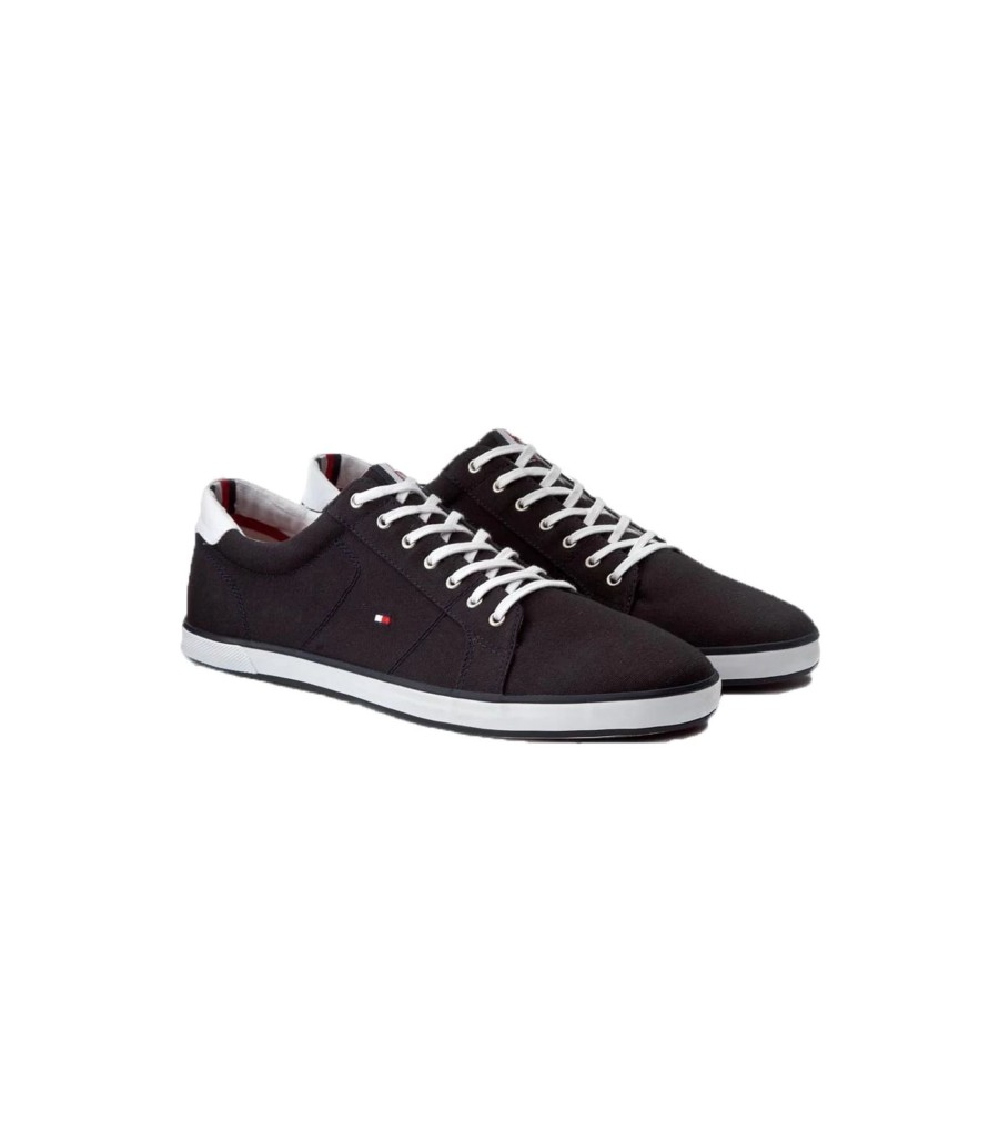 Uomo Tommy Jeans Sneakers | Sneakers Uomo Tommy Hilfiger Harlow Colori Blu E Grigio - Fm0Fm00596