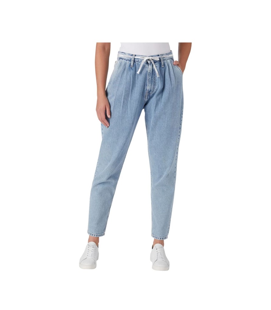 Donna Calvin Klein Jeans | Jeans Donna Mom Calvin Klein Con Cintura In Pizzo