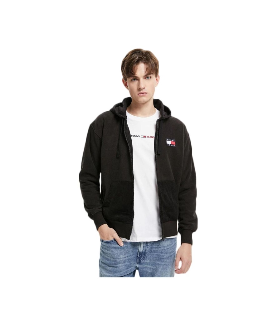 Uomo Tommy Jeans Felpe | Felpa Uomo Full Zip Tommy Jeans