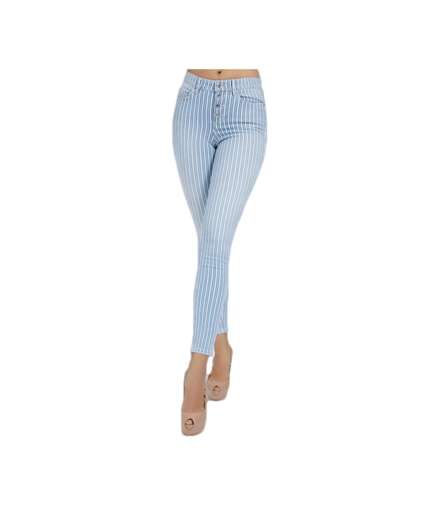 Donna Guess Pantaloni | Jeans Skinny Guess In Twill