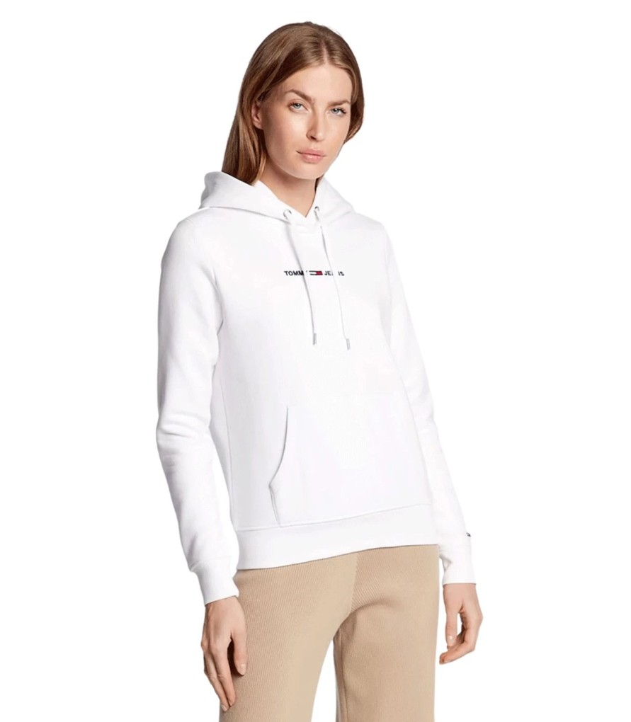 Donna Tommy Jeans Felpe | Felpa Con Cappuccio Donna Tommy Jeans