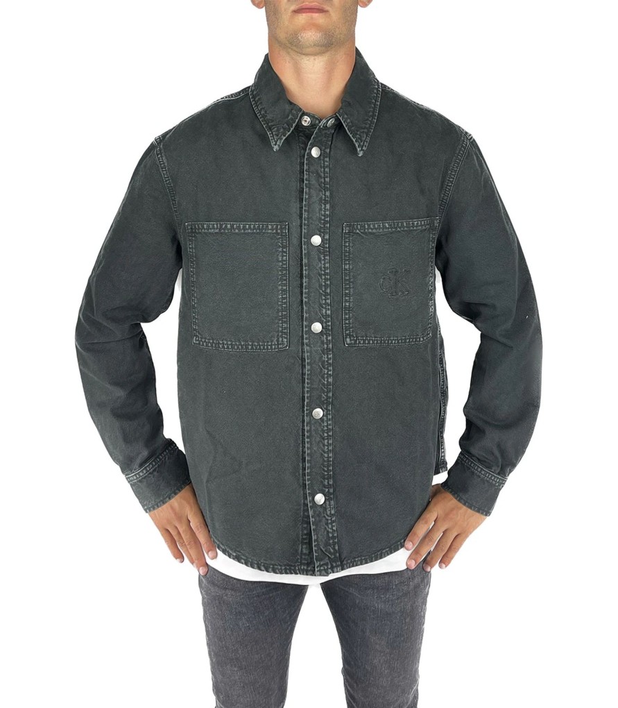 Uomo Calvin Klein Camicie | Giacca Overshirt Uomo Calvin Klein