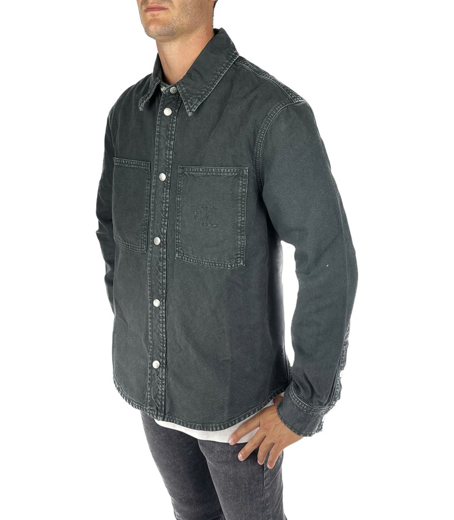 Uomo Calvin Klein Camicie | Giacca Overshirt Uomo Calvin Klein