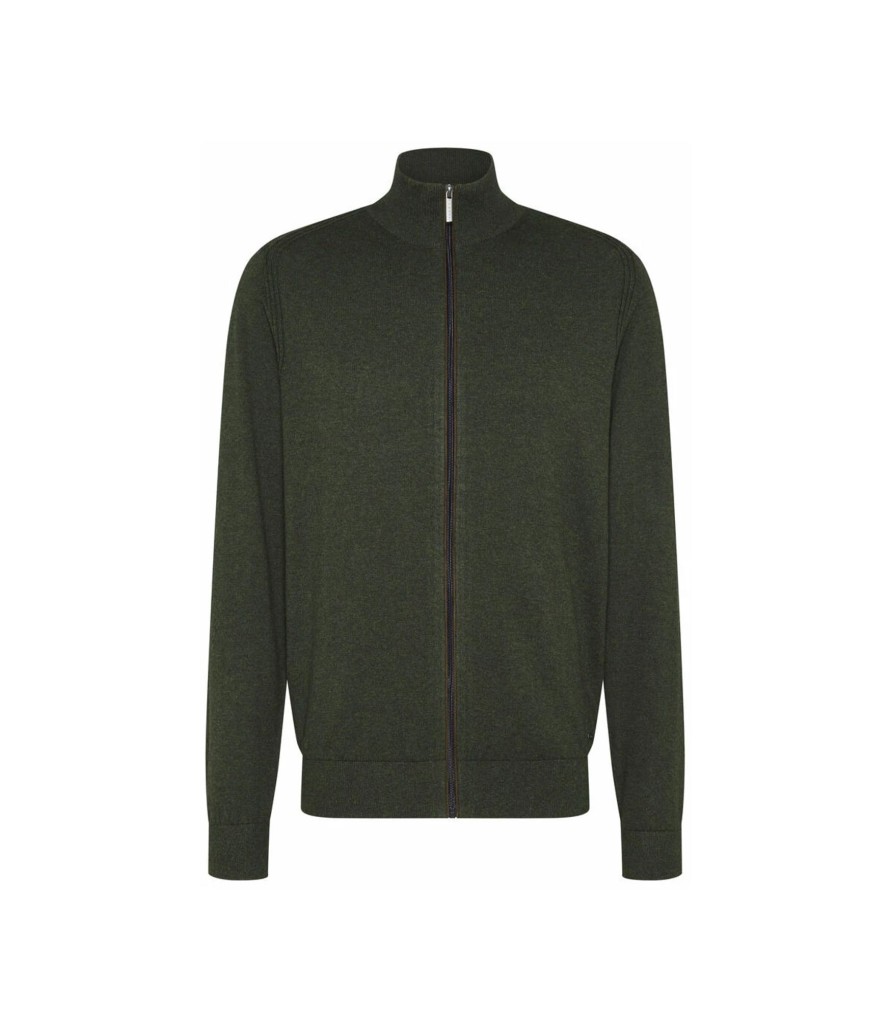 Uomo Bugatti Maglieria | Cardigan Full Zip Uomo Bugatti