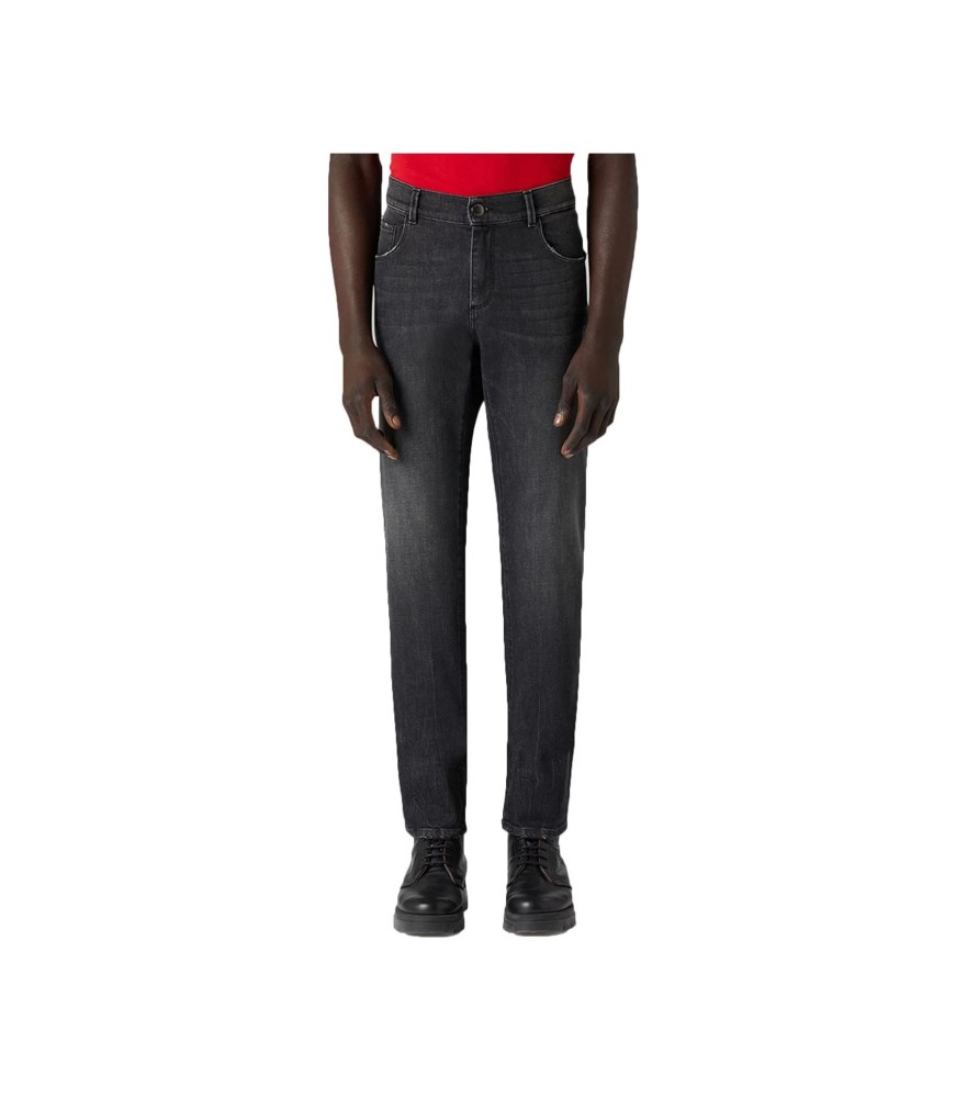 Uomo Trussardi Jeans | Jeans In Denim Comfort Uomo Trussardi