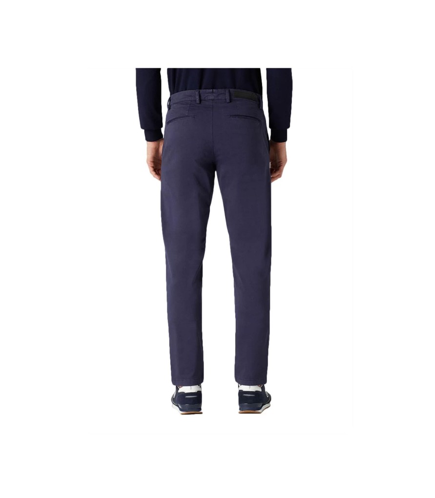 Uomo Trussardi Pantaloni | Pantalone Uomo Aviator In Satin Stretch Trussardi