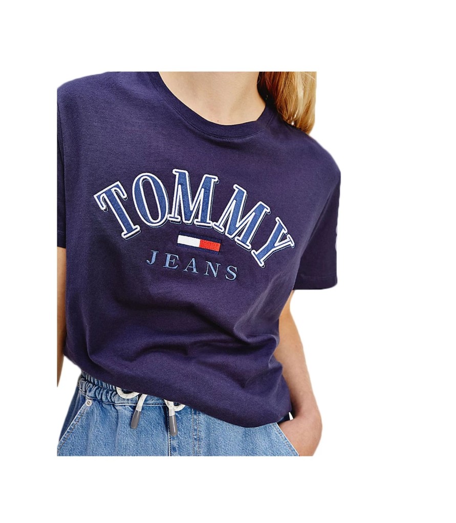 Donna Tommy Jeans T-Shirt & Canotte | T-Shirt Relaxed Fit Donna Tommy Jeans