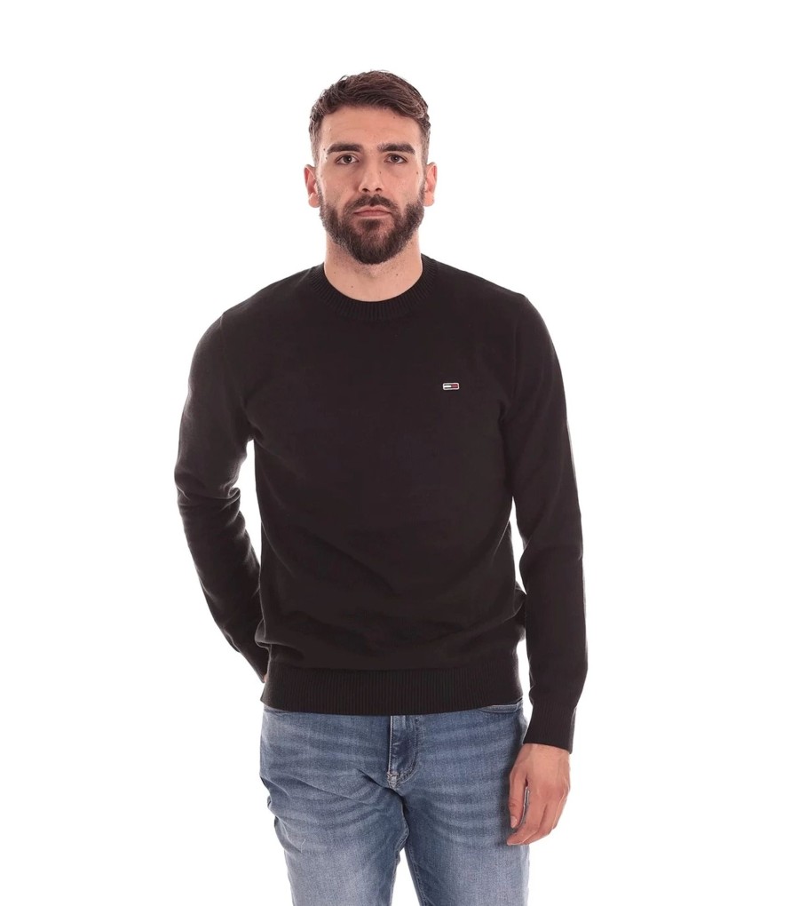 Uomo Tommy Jeans Maglieria | Pullover Uomo In Cotone Tommy Jeans