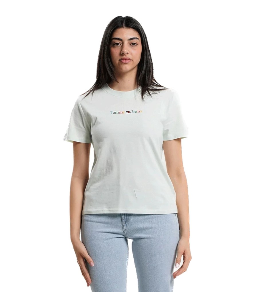 Donna Tommy Jeans T-Shirt & Canotte | T-Shirt Donna Tommy Jeans