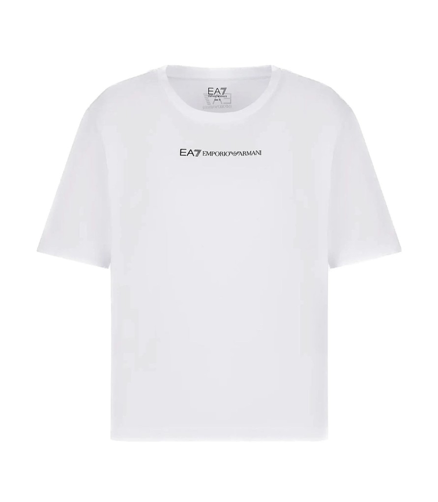 Donna EA7 Emporio Armani T-Shirt & Canotte | T-Shirt Donna Crop Emporio Armani Ea7