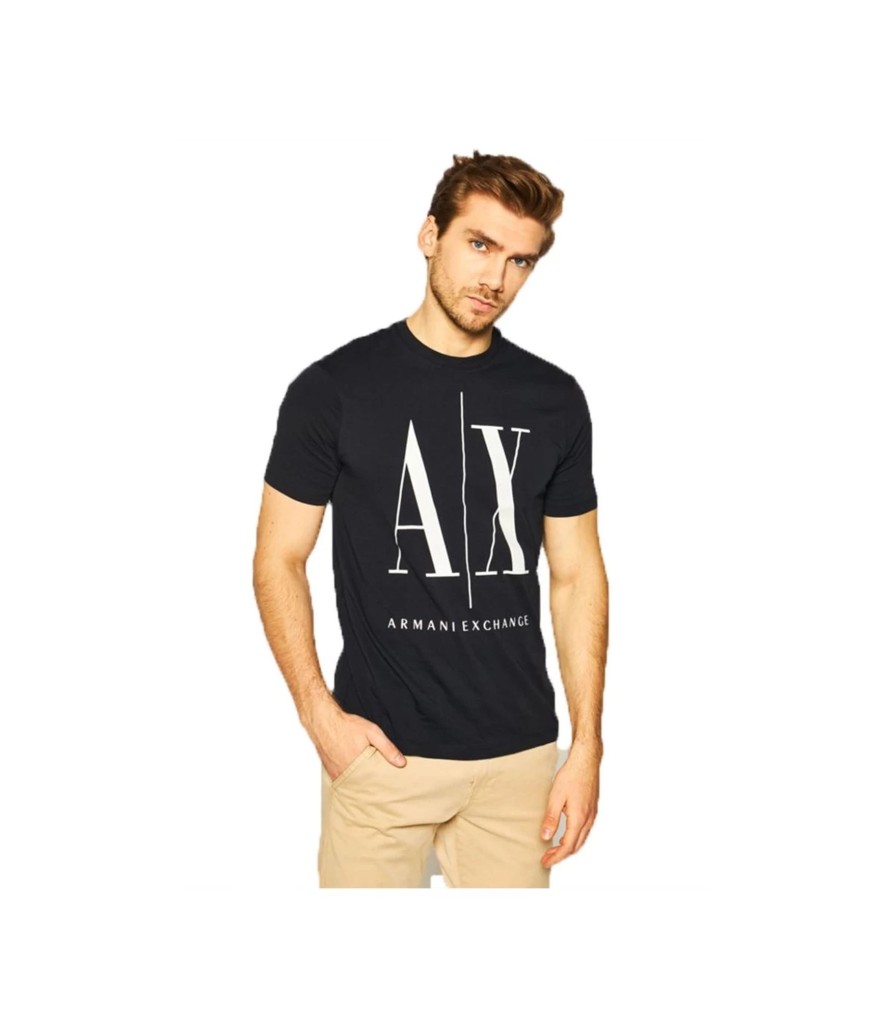 Uomo Armani Exchange T-Shirt & Polo | T-Shirt Uomo Armani Exchange Colore Blu Navy - 8Nztpazjh4Z1510