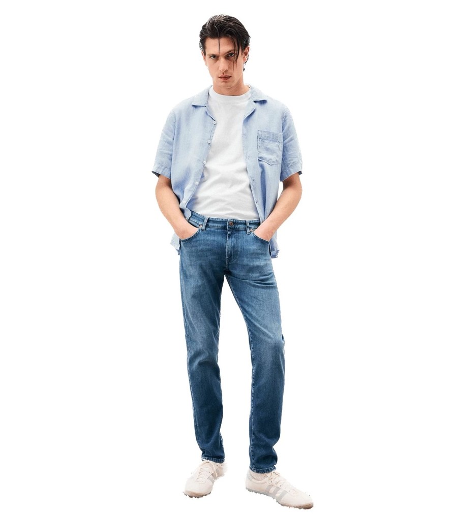 Uomo Roy Roger's Jeans | Jeans Uomo Roy Roger'S 517 Soft Denim Stretch Nick