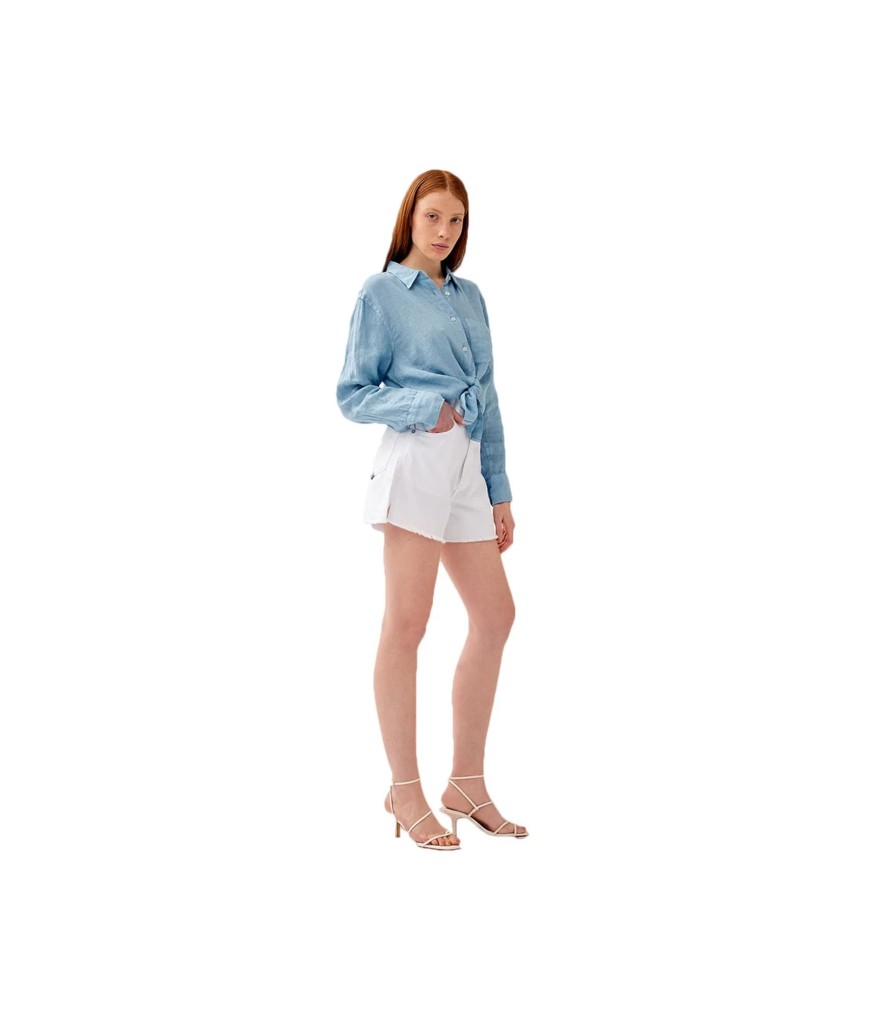 Donna Roy Roger's Shorts E Bermuda | Short Donna Girlfriend In Denim Roy Roger'S