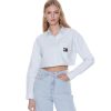 Donna Tommy Jeans Camicie Bluse Top | Camicia Donna Crop Tommy Jeans