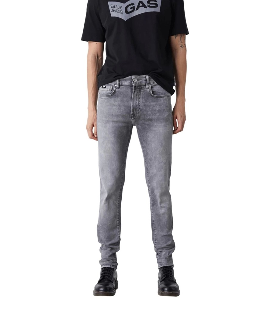 Uomo Gas Jeans | Jeans Uomo Gas Sax Zip Rev Wk98