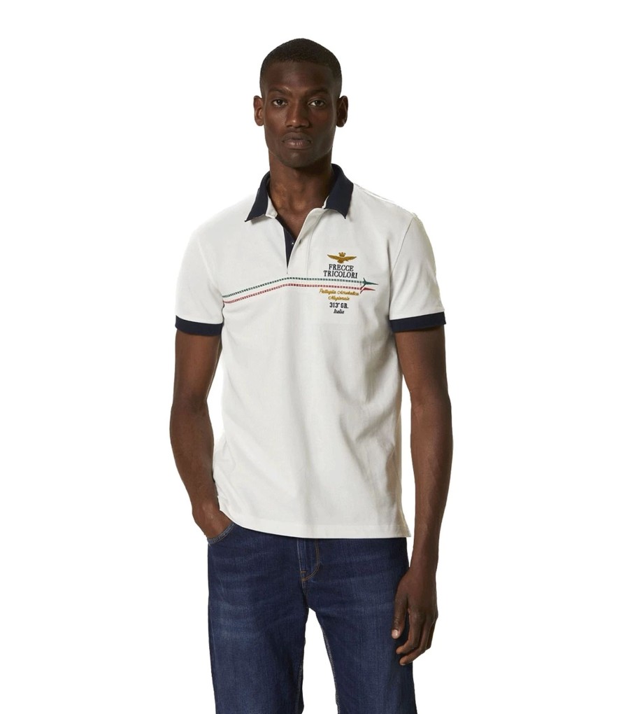 Uomo Aeronautica Militare T-Shirt & Polo | Polo Uomo Aeronautica Militare Frecce Tricolori