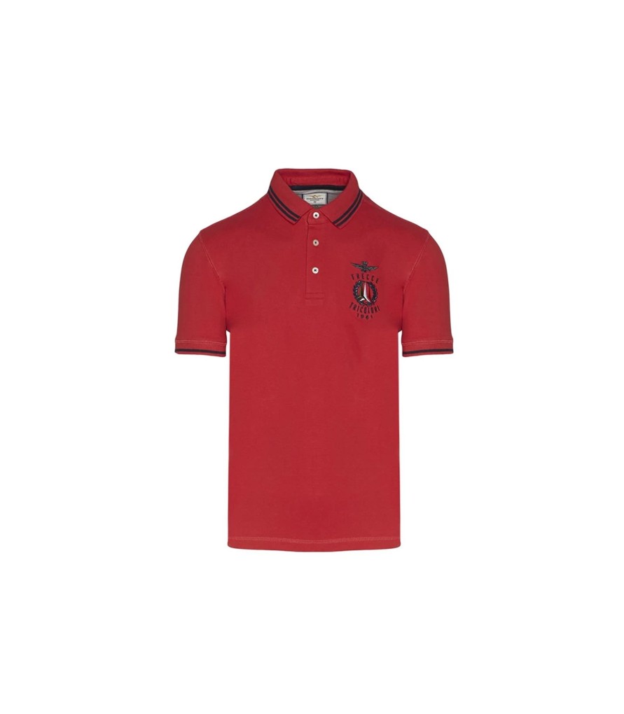 Uomo Aeronautica Militare T-Shirt & Polo | Polo Uomo Aeronautica Militare Frecce Tricolori