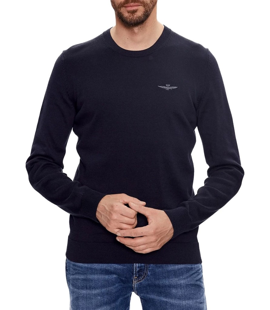 Uomo Aeronautica Militare Maglieria | Maglia Girocollo Uomo Aeronautica Militare