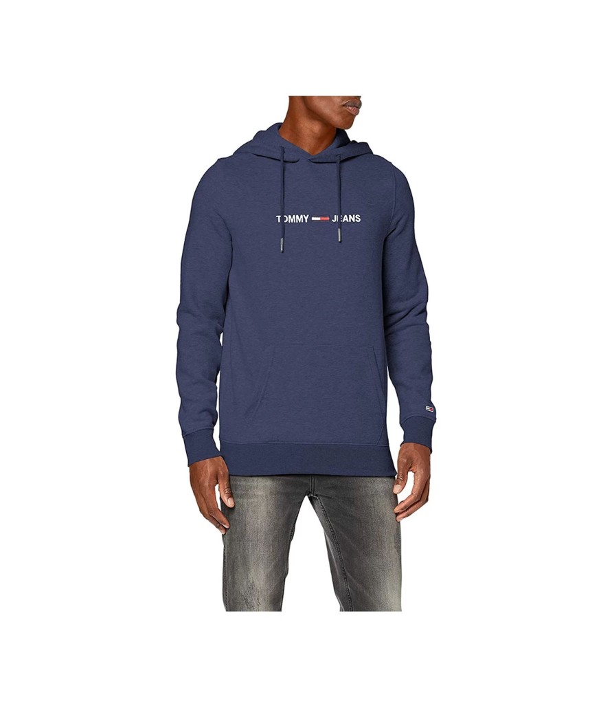 Uomo Tommy Jeans Felpe | Felpa Con Cappuccio Uomo Tommy Jeans