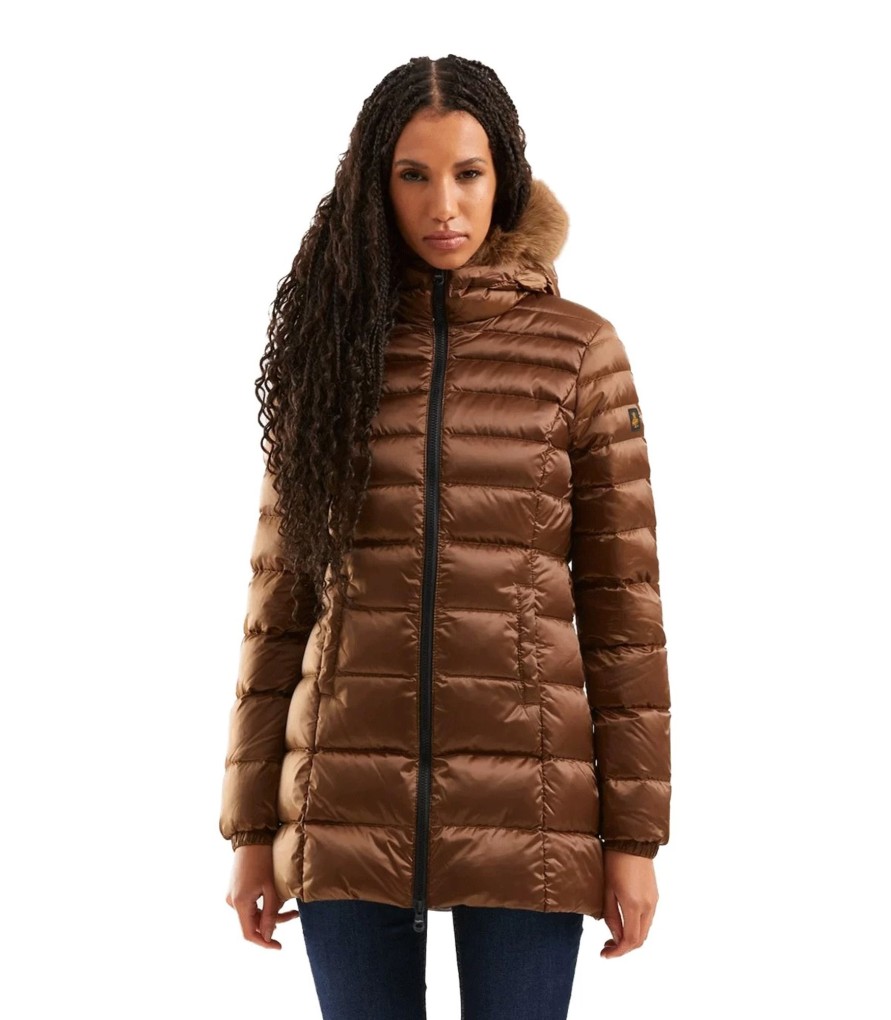 Donna Refrigiwear Giubbotti | Piumino Donna Long Mead Fur Refrigiwear