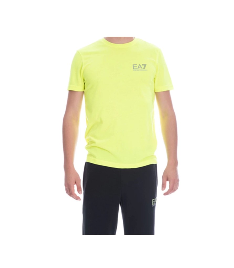 Uomo EA7 Emporio Armani T-Shirt & Polo | T-Shirt Uomo Emporio Armani Colori Giallo E Nero - 6Zpt14Pjj6Z