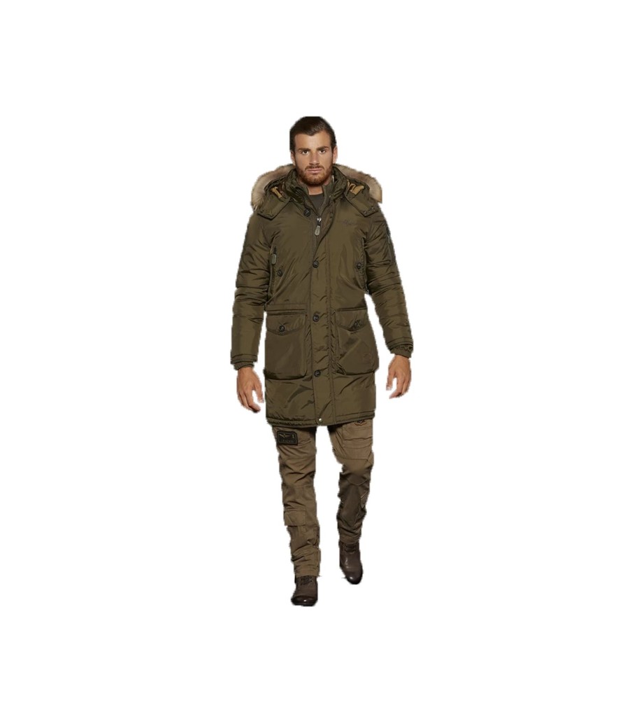 Uomo Aeronautica Militare Giubbotti | Giubbotto Uomo Aeronautica Militare Colore Verde - 182Ab1693Ct2340