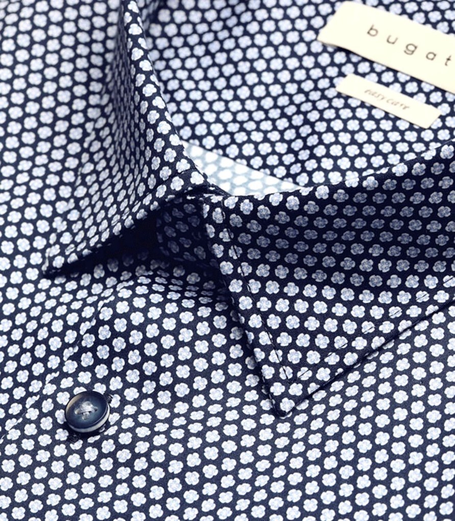 Uomo Bugatti Camicie | Camicia Fantasia Uomo Bugatti